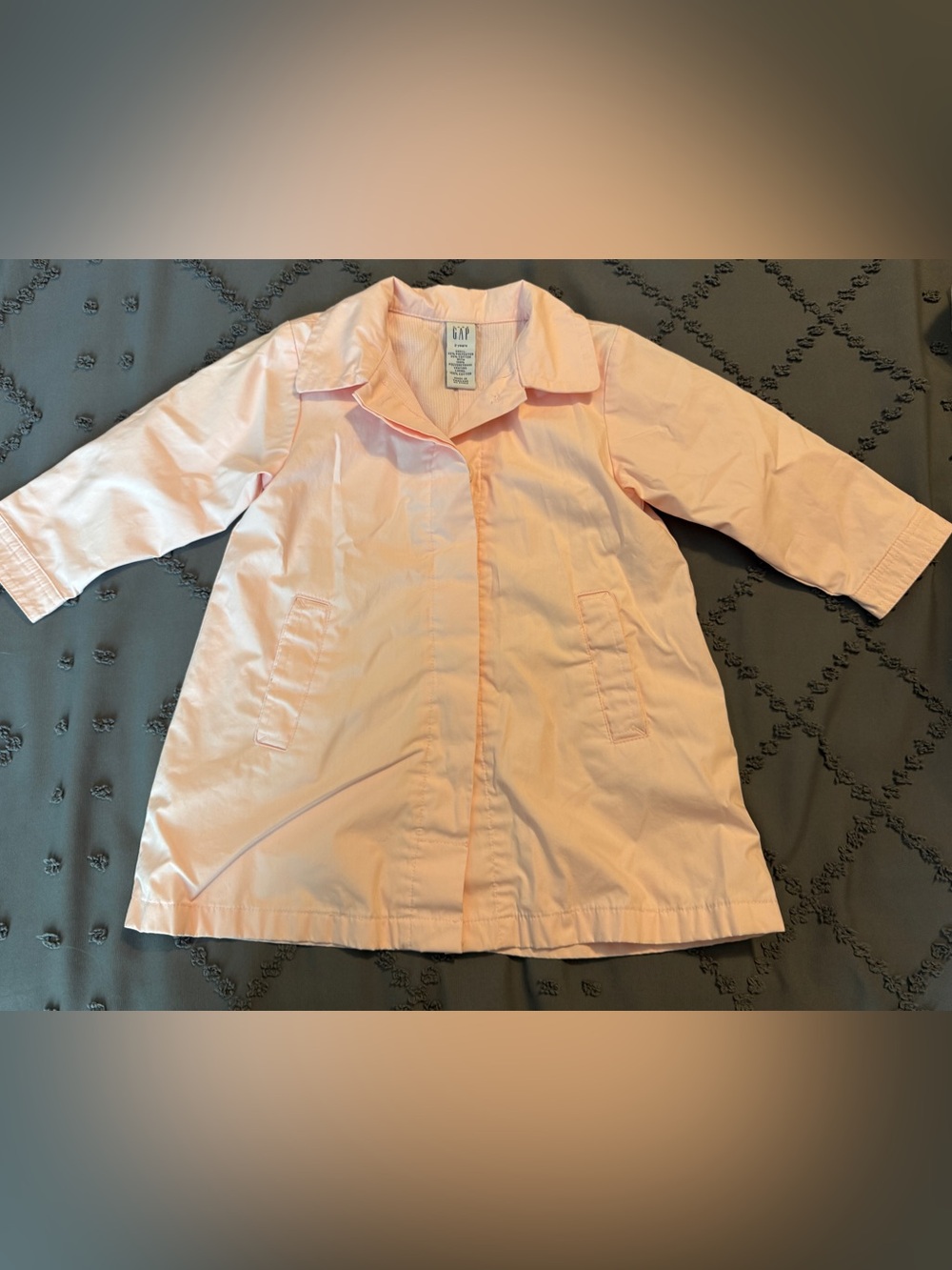Baby GAP Pale Pink 2t Lightweight Button Jacket